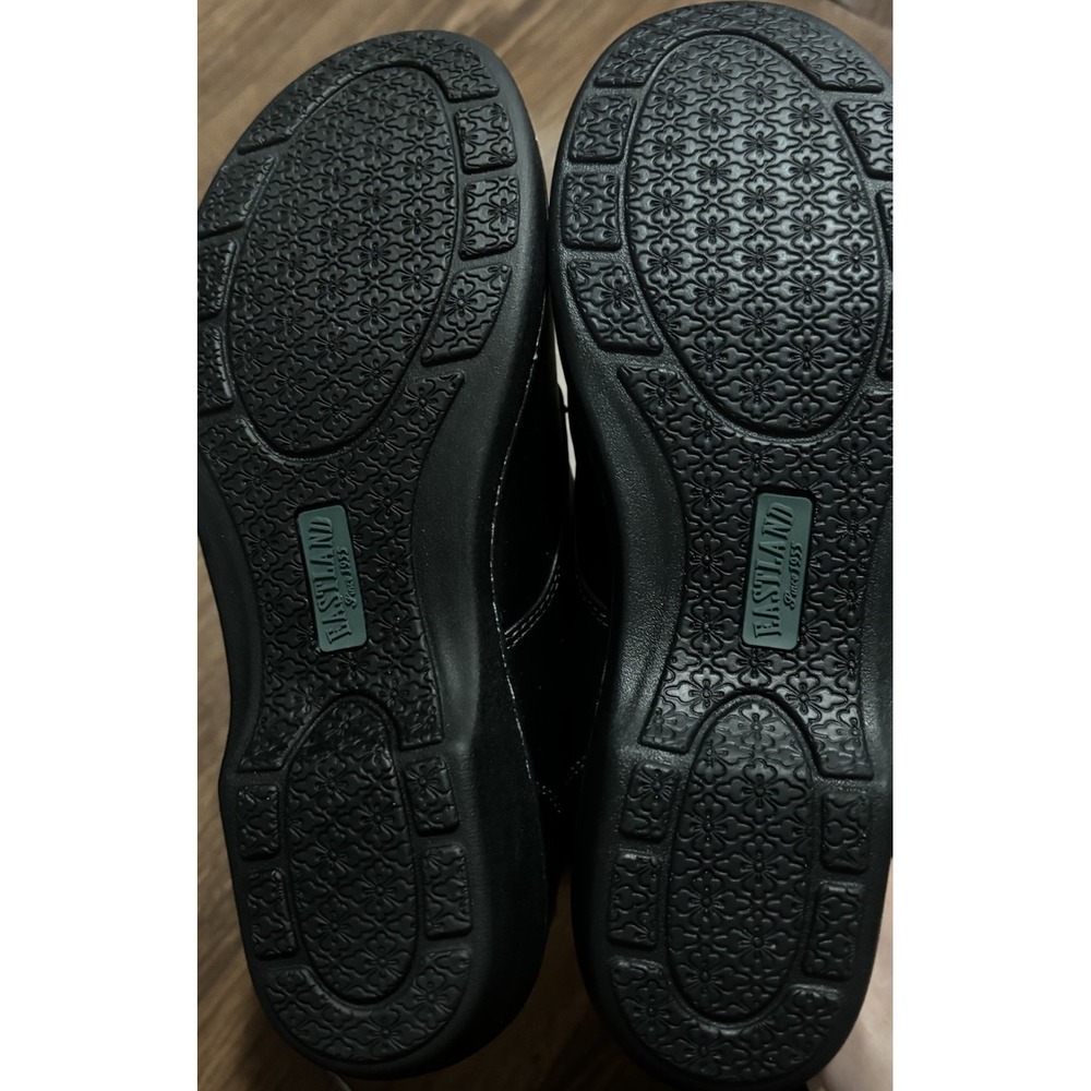 Black Women's Comfort Slip-On Shoe with Buckle - Picture 6 of 8